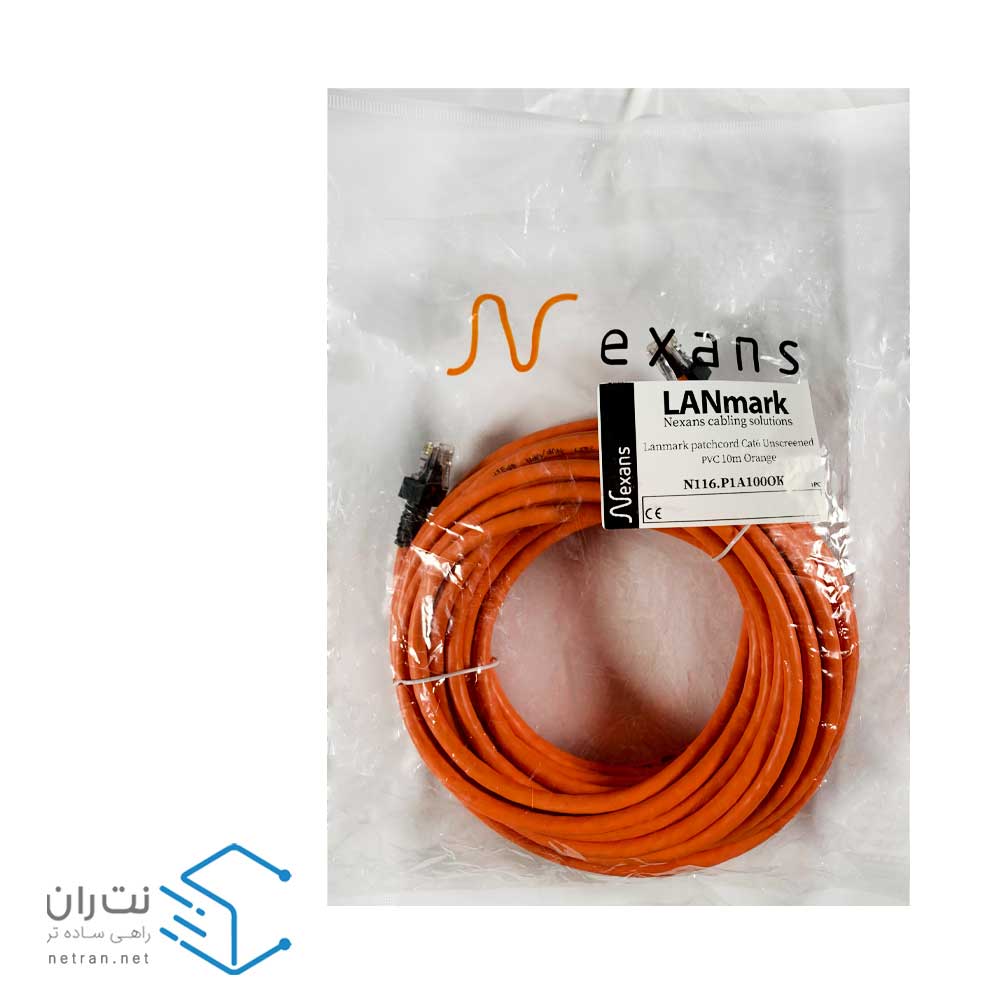 پچ کورد نگزنس (کابل لن) Cat6 UTP روکش PVC نارنجی 10 متری-2